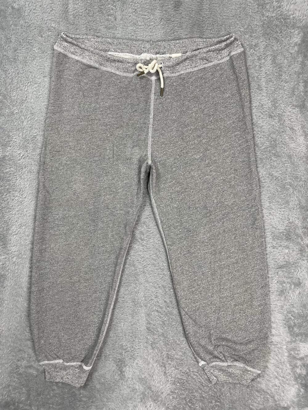 THE GREAT. Sweatpants Womens 4 Gray French Terry Jogger Drawstring Lounge Crop